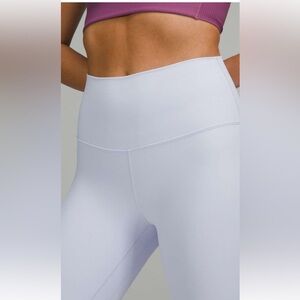Lululemon Pastel Blue Lavender Leggings 25 inch